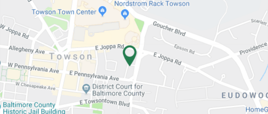 Map around Towson branch