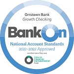 Growth checking account logo